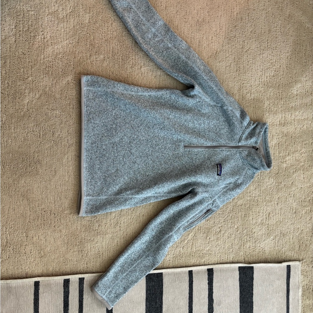 Patagonia Heathered Gray Quarter-Zip Pullover